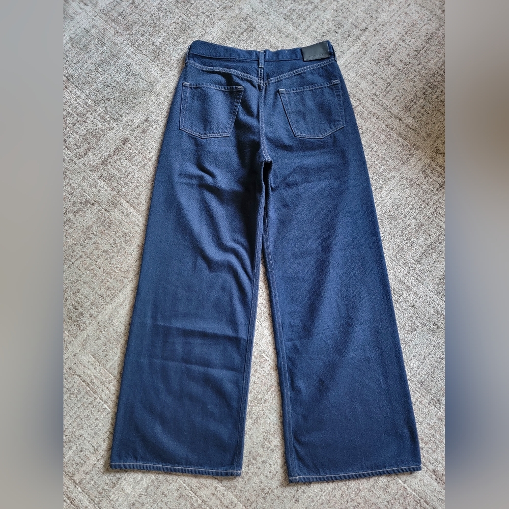 New Citizens of Humanity Petra Pleated Denim Trousers Wide Leg Jeans Size 28 - Picture 8 of 16